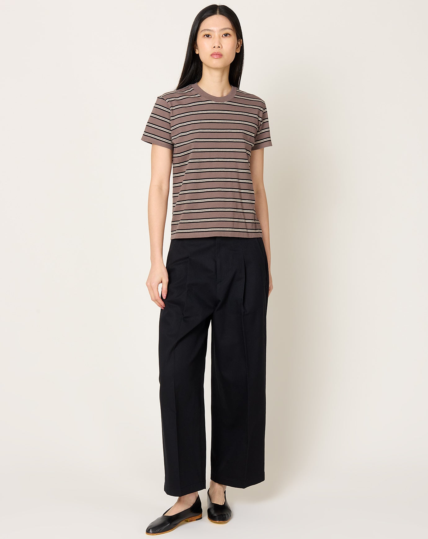 Kallmeyer Kenzie T-Shirt in Shroom Multi Stripe