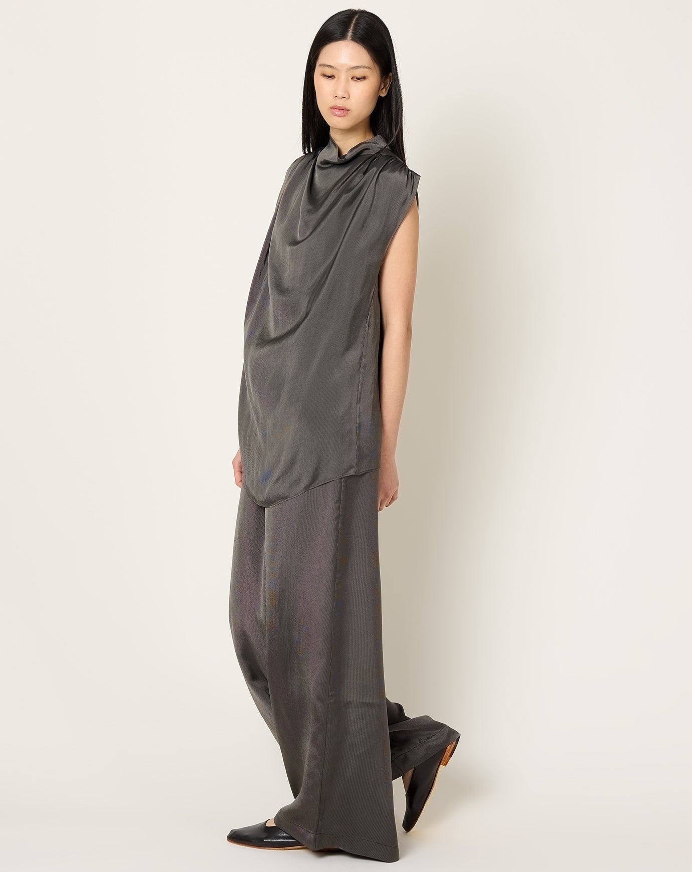 Kallmeyer Wesley Drawstring Pant in Chrome