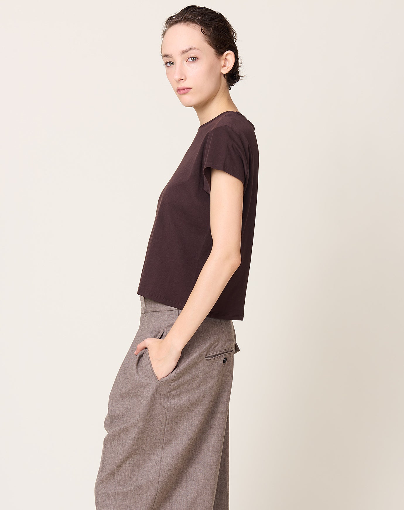 Kallmeyer Willa Baby Tee in Cacao