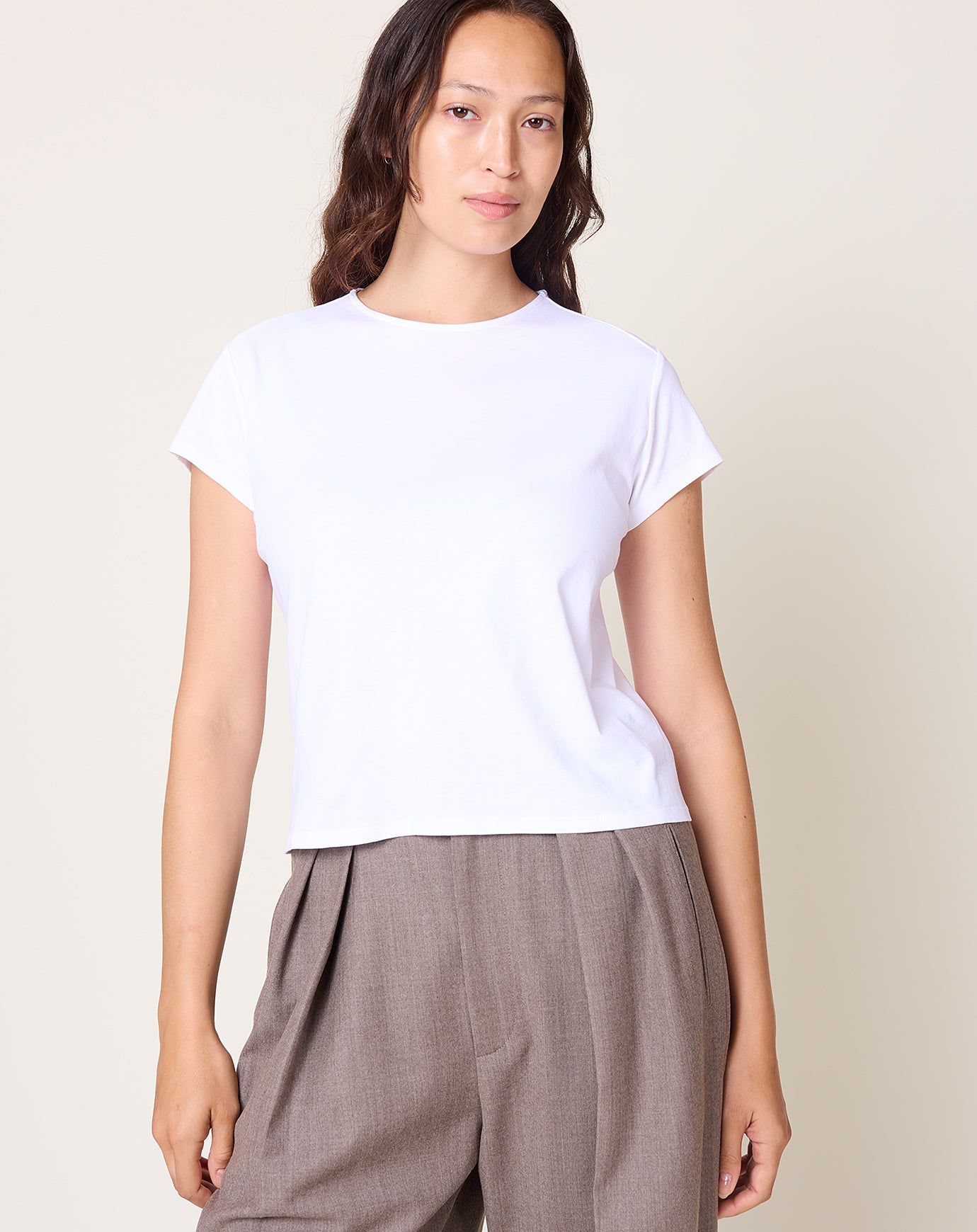 Kallmeyer Willa Baby Tee in White