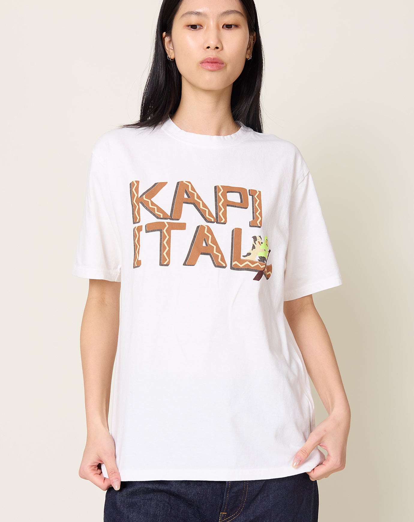 Kapital 20/-Jersey Crew T (CANOE KAPITAL) in Brick
