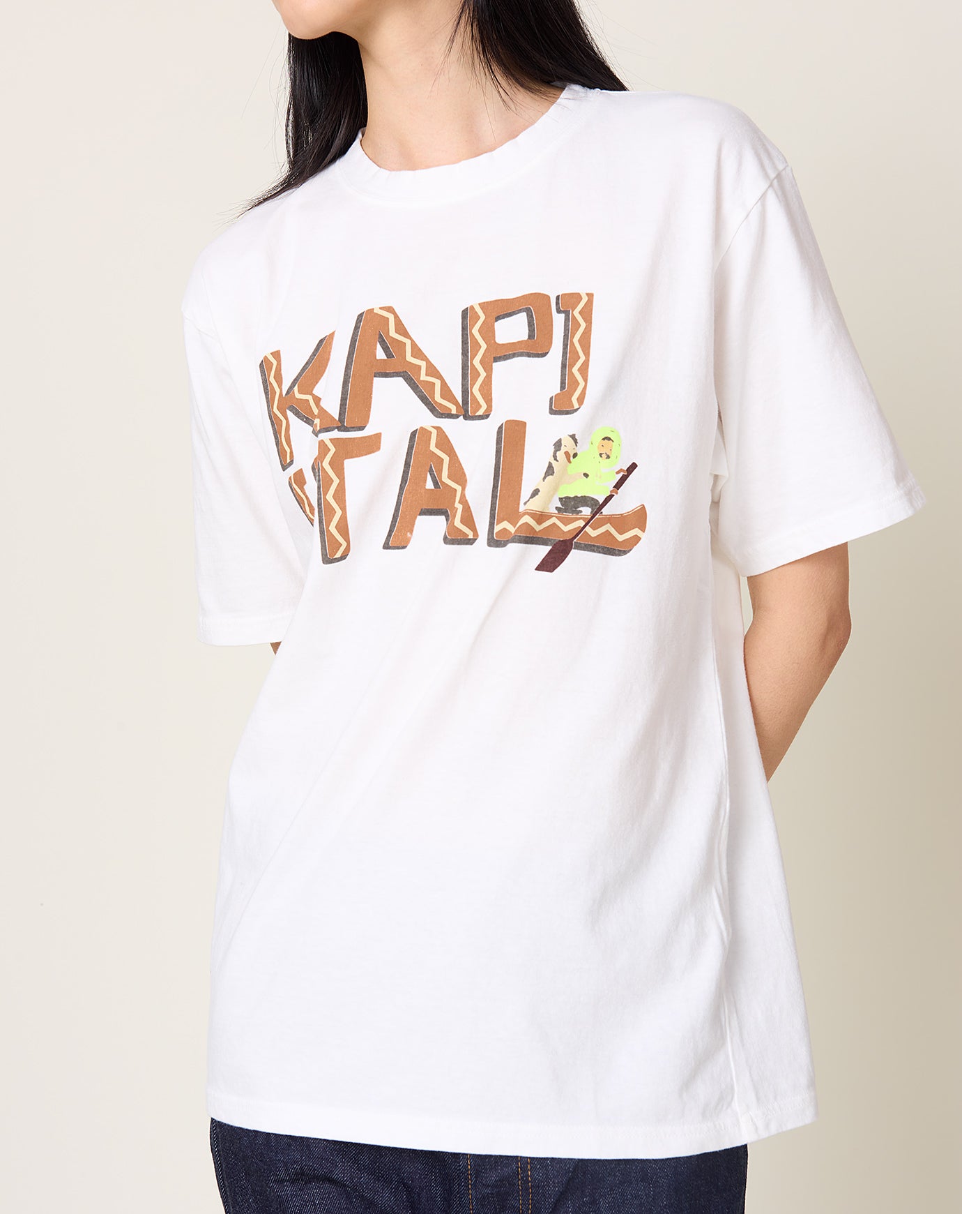 Kapital 20/-Jersey Crew T (CANOE KAPITAL) in Brick