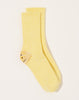 Kapital 56 Yarns 3x1 Rib RAINBOWY HAPPY HEEL Socks in Yellow