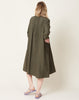 Kapital French Linen Pintucks O'KEEFFE Dress in Khaki