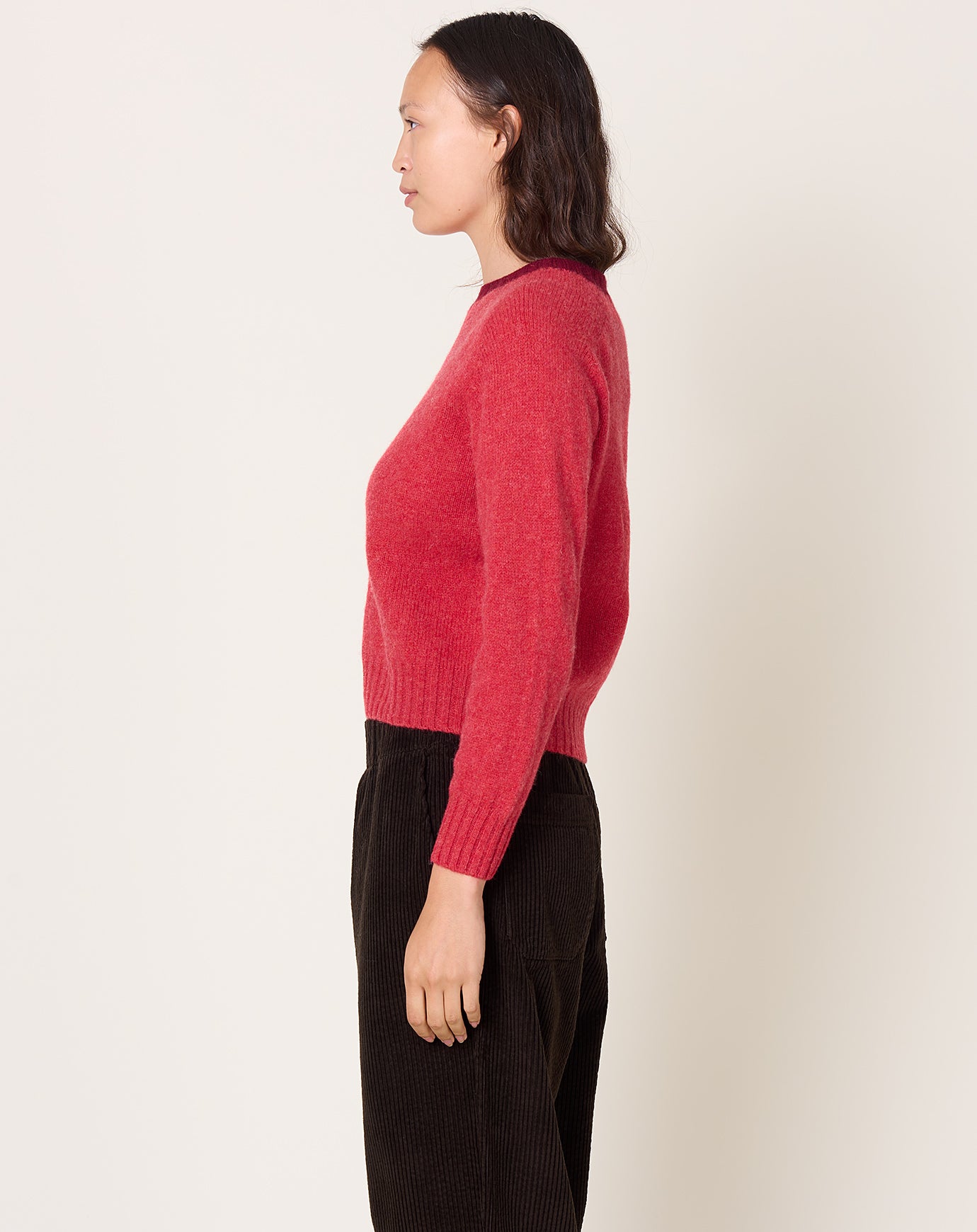 La Fetiche Fifi Sweater in Coral/Burgundy