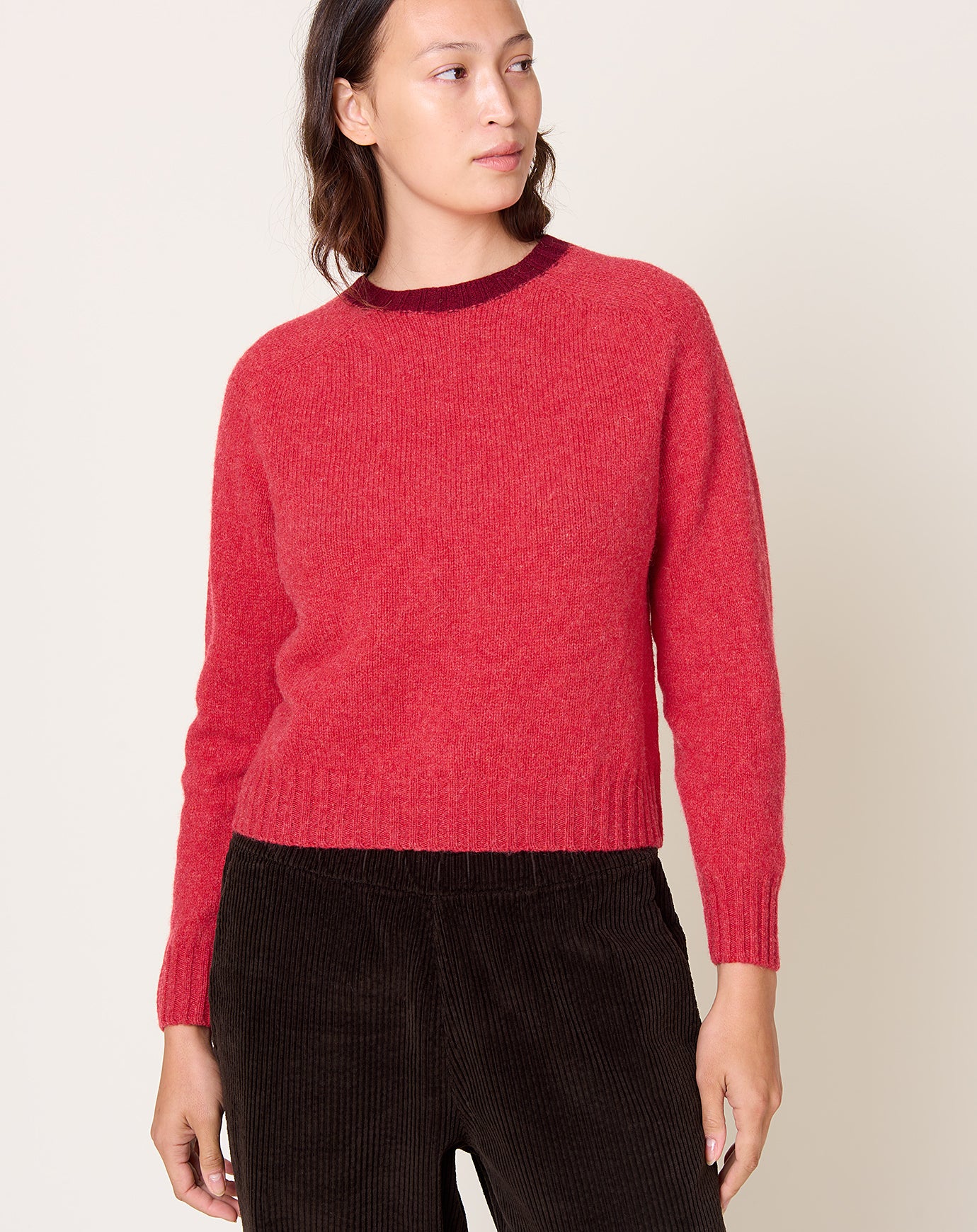 La Fetiche Fifi Sweater in Coral/Burgundy