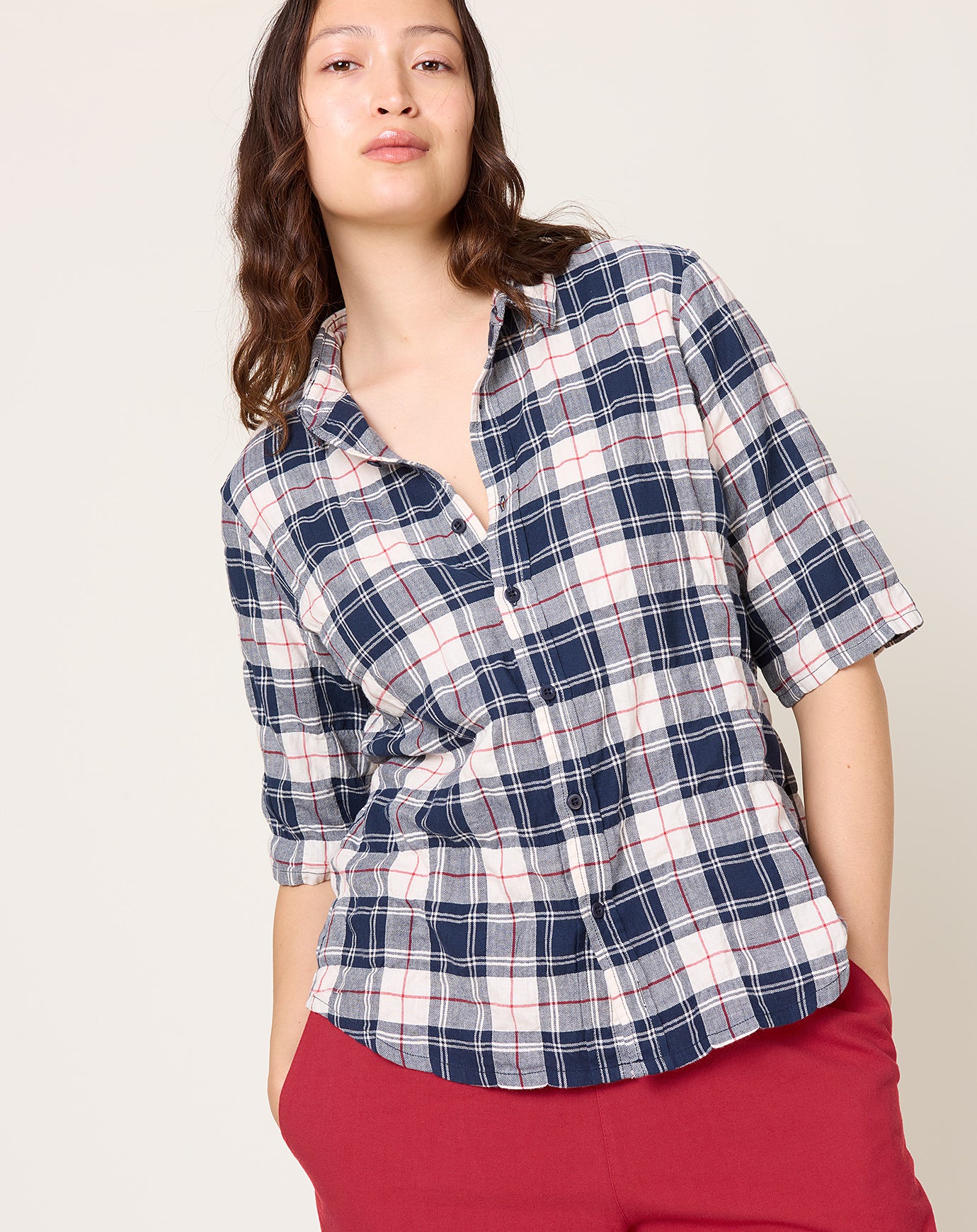 Labo.Art Dina Shirt in Panna Checks