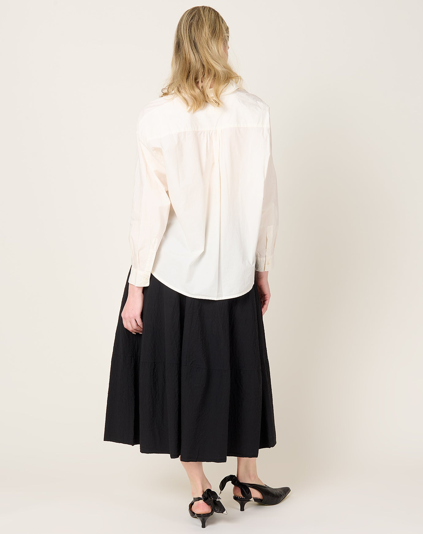 Labo.Art Crinkled Gea Skirt in Black