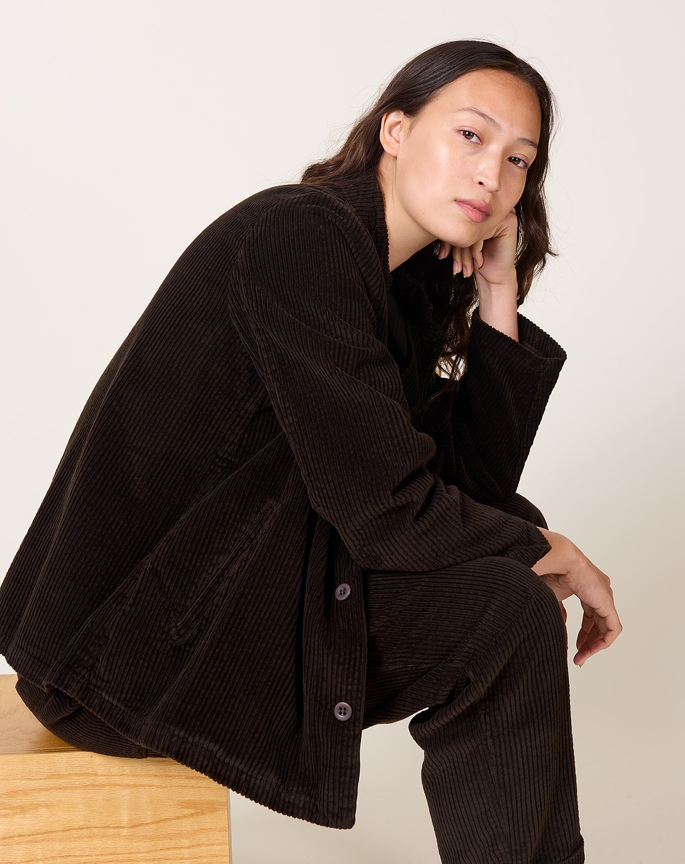 Labo.Art Pireo Jacket in Cacao Corduory