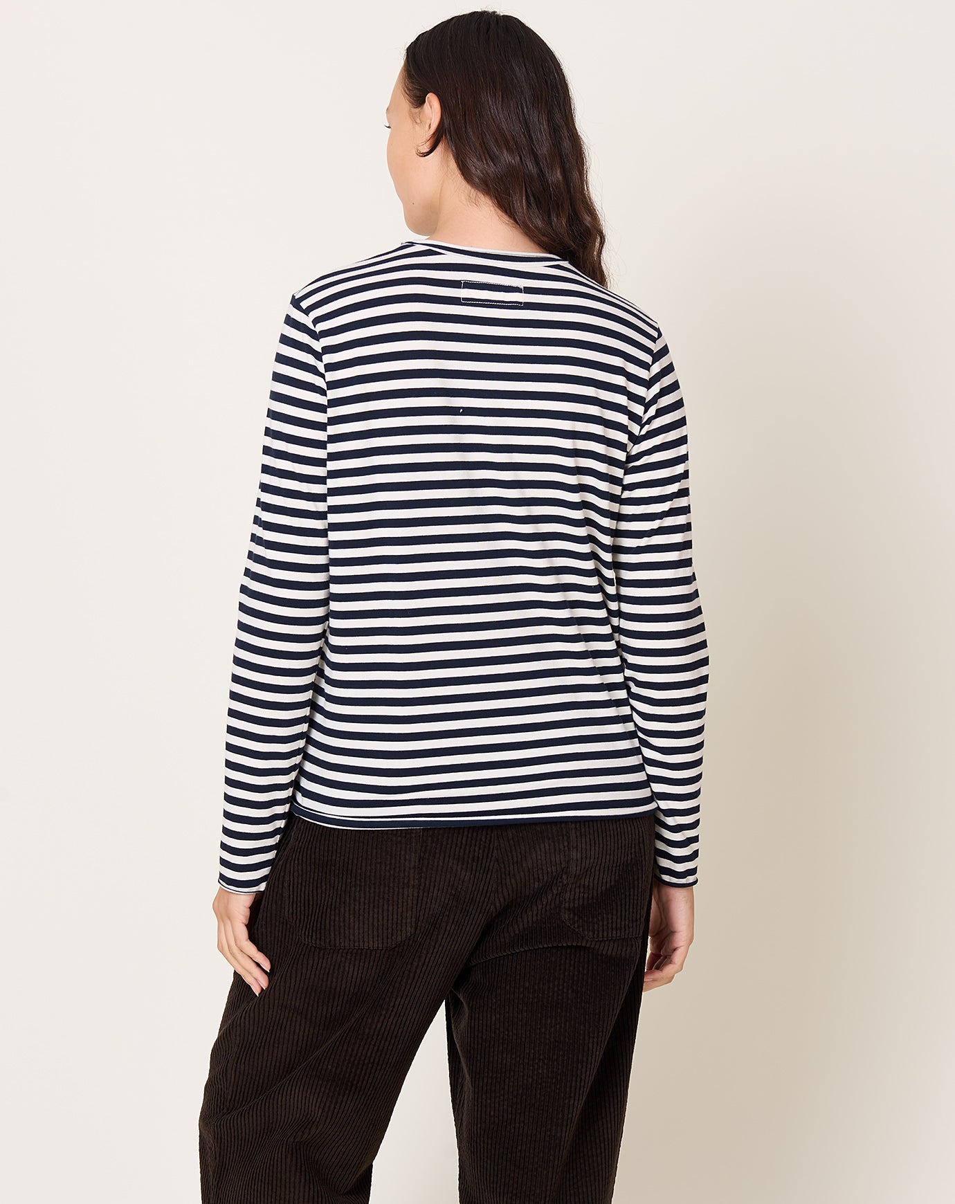 Labo.Art Agapi Tee in Winter White Stripe