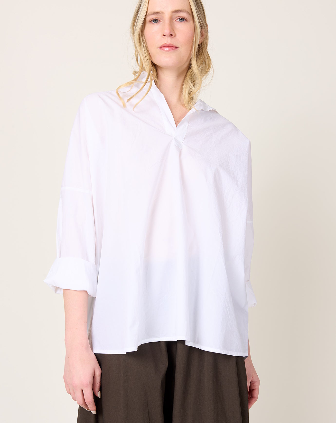 Labo.Art Mira Shirt in White Sushi