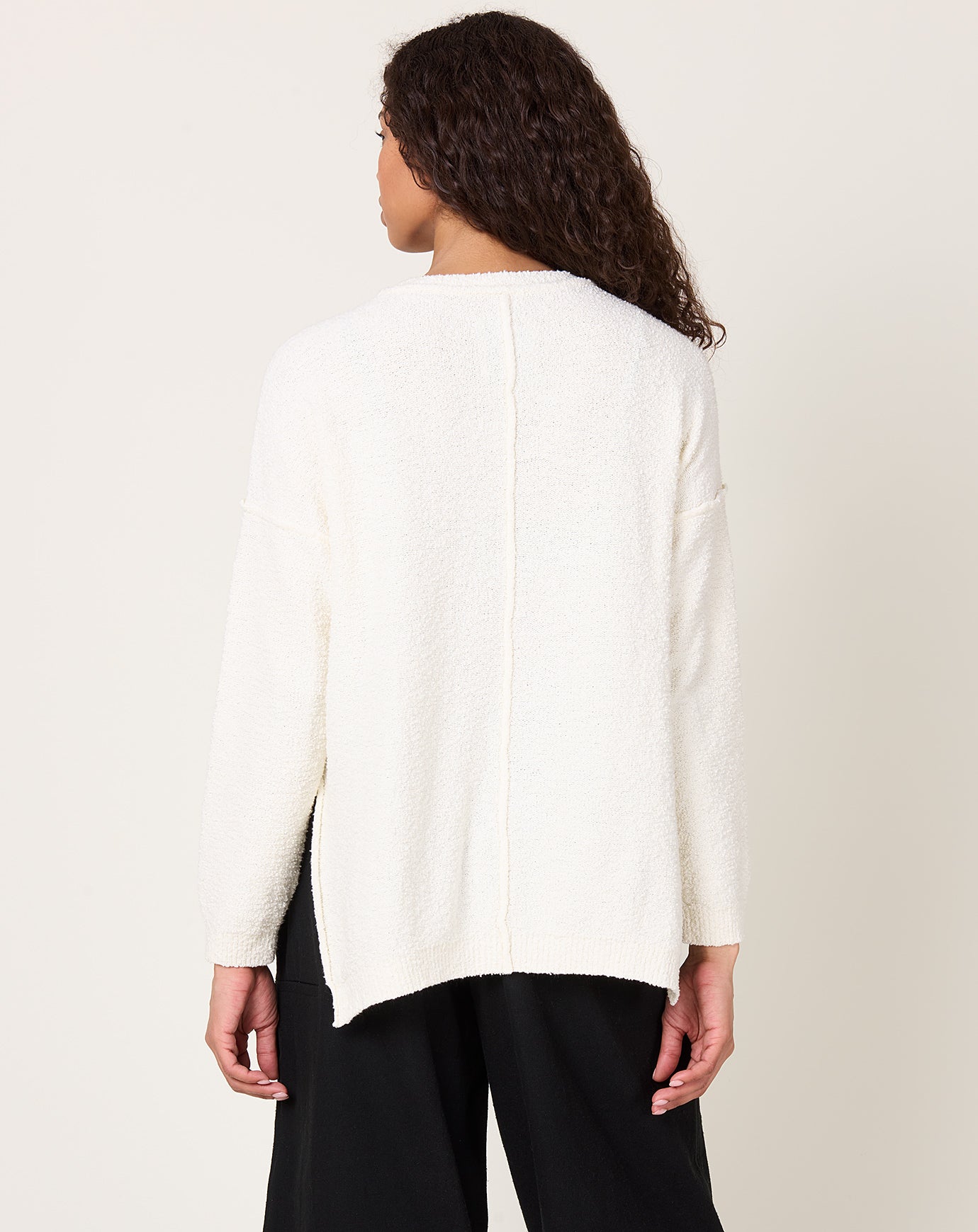 Lauren Manoogian Boucle Crewneck in White