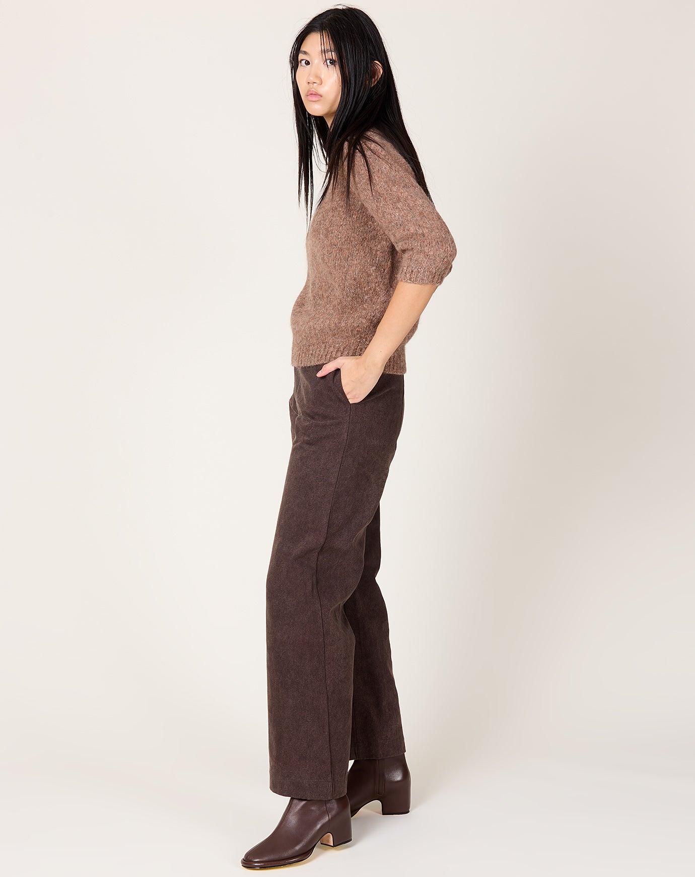 Lauren Manoogian Canvas Gallery Pants in Washed Soil