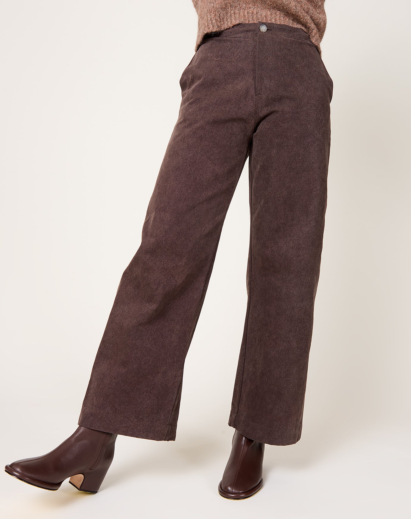Lauren Manoogian Canvas Gallery Pants in Washed Soil