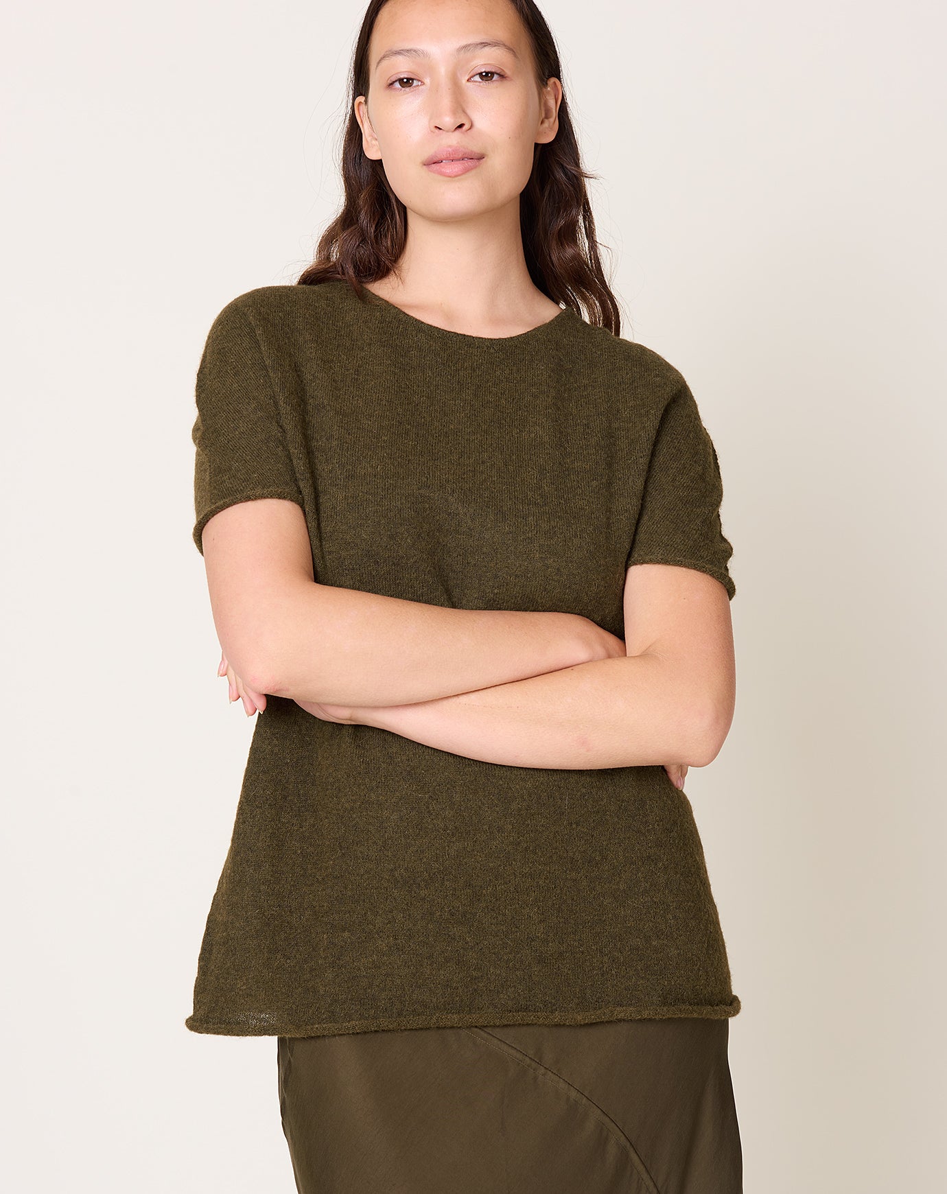 Lauren Manoogian Cape Crewneck in Olive