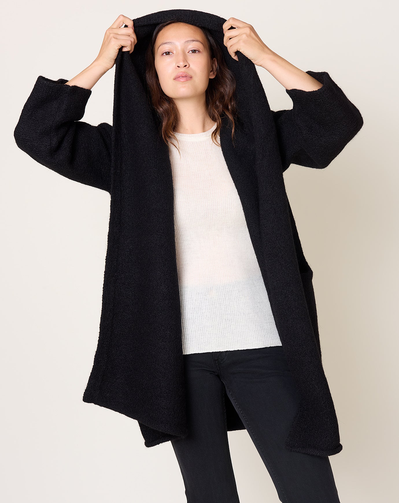 Lauren Manoogian Capote Coat in Black
