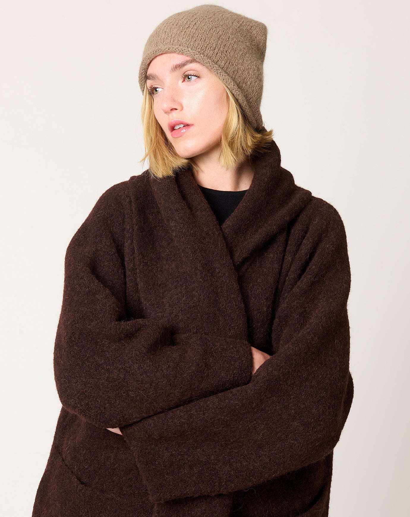 Lauren Manoogian Crown Beanie in Tobacco