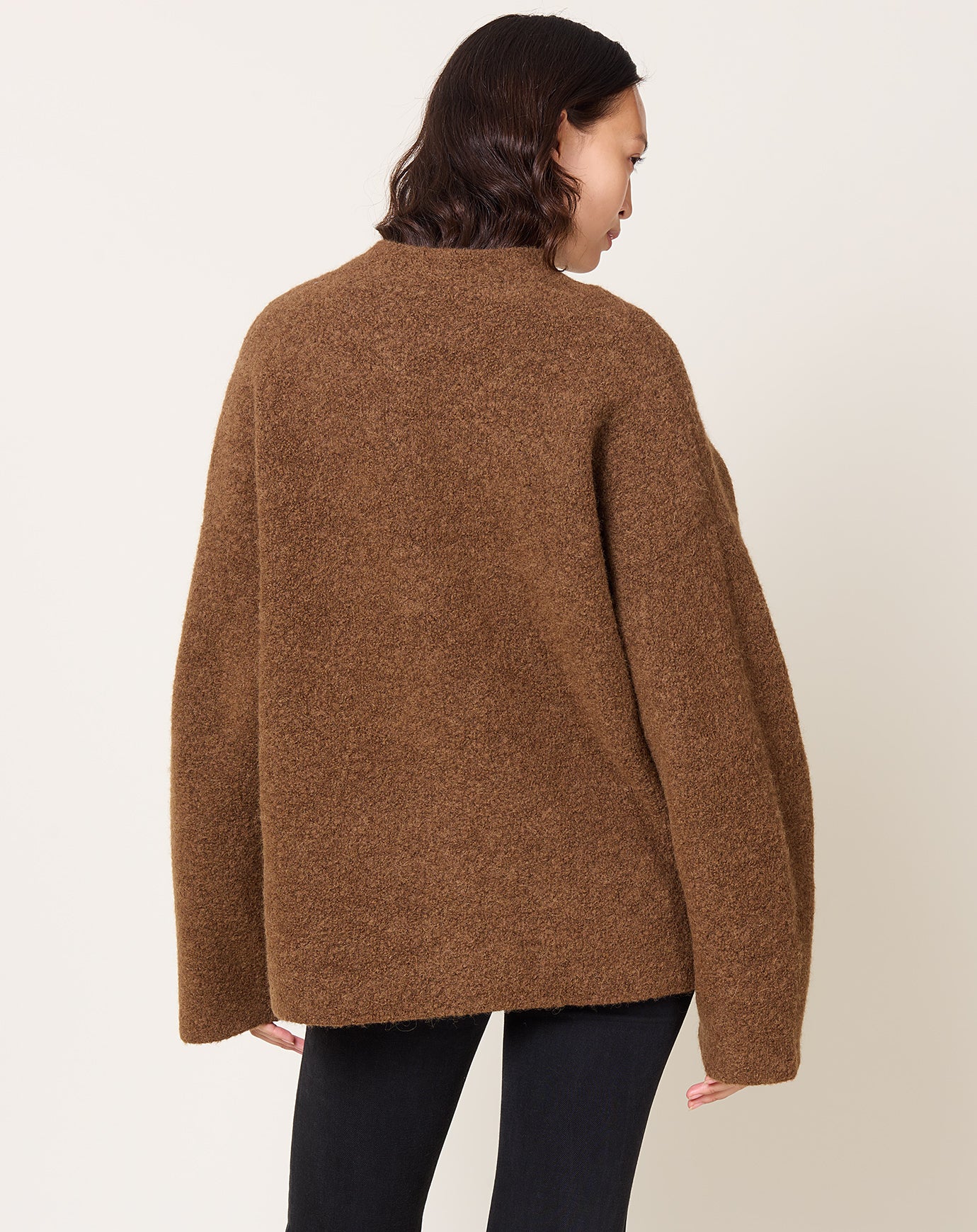 Lauren Manoogian Double Face Cardigan in Rust
