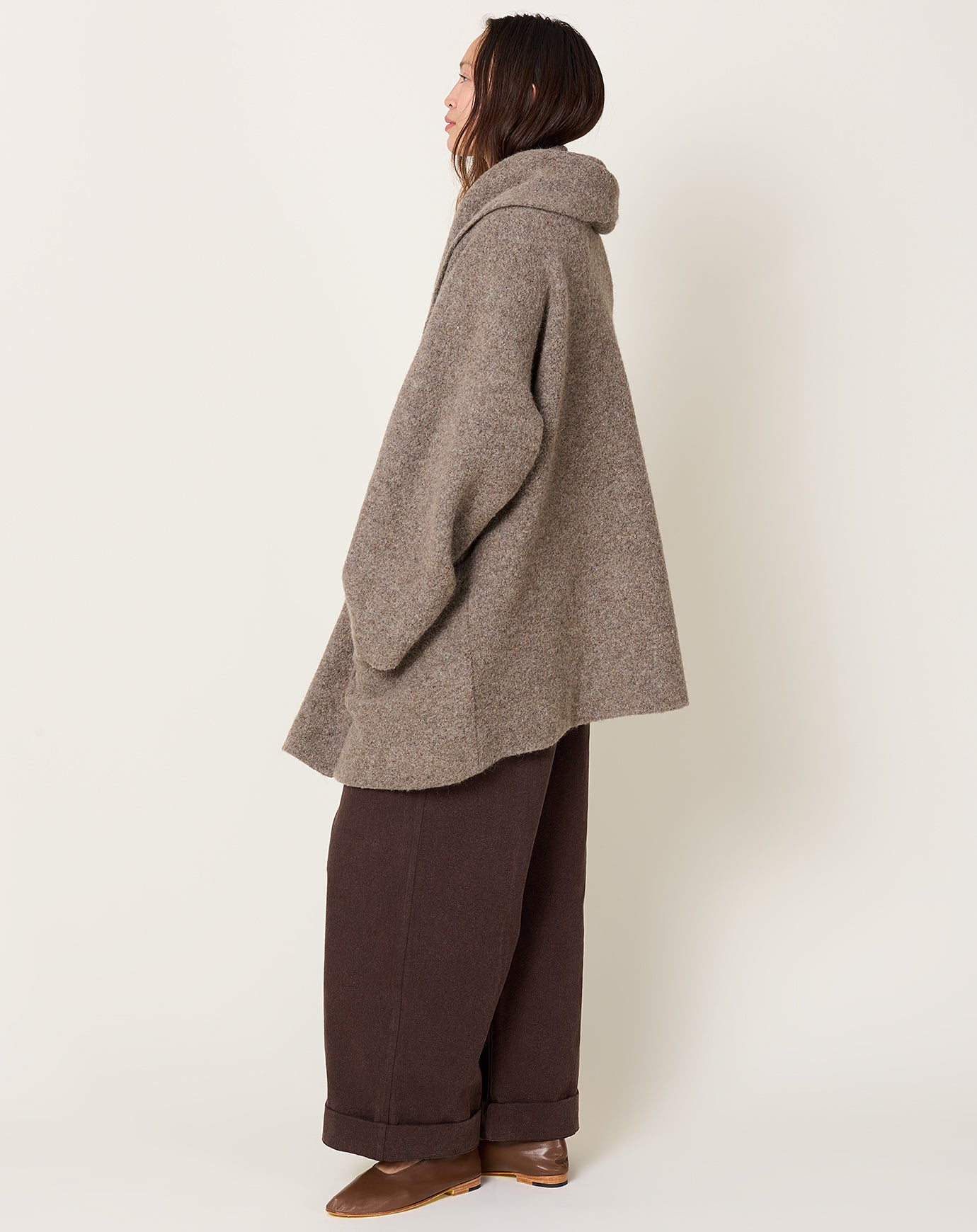 Lauren Manoogian Double Face Coat in Walnut