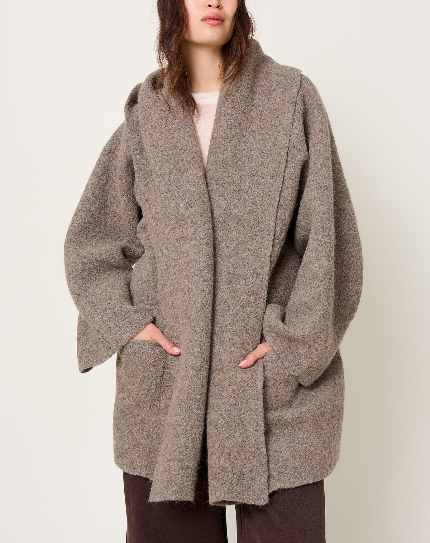 Lauren Manoogian Double Face Coat in Walnut