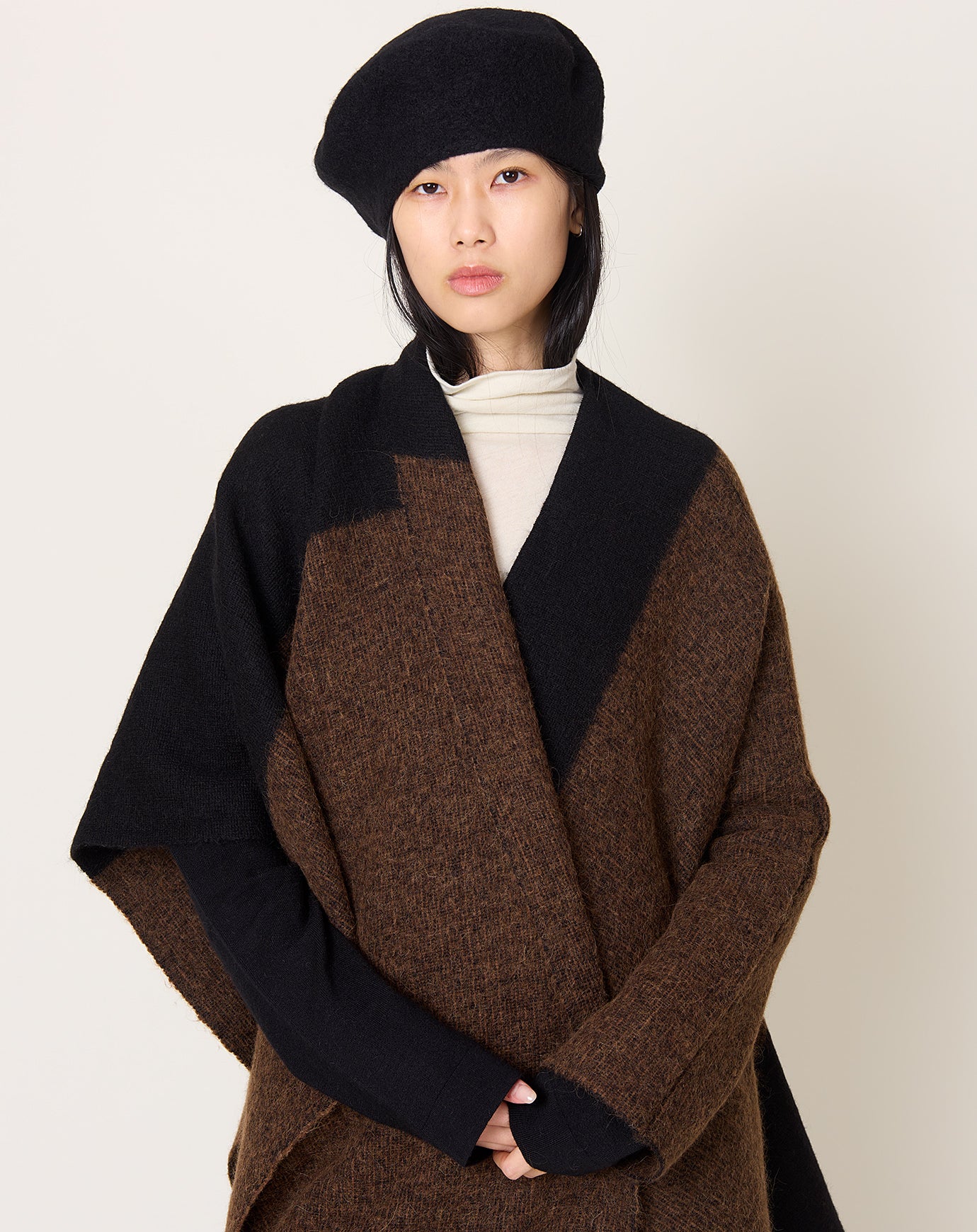 Lauren Manoogian Felt Beret in Black