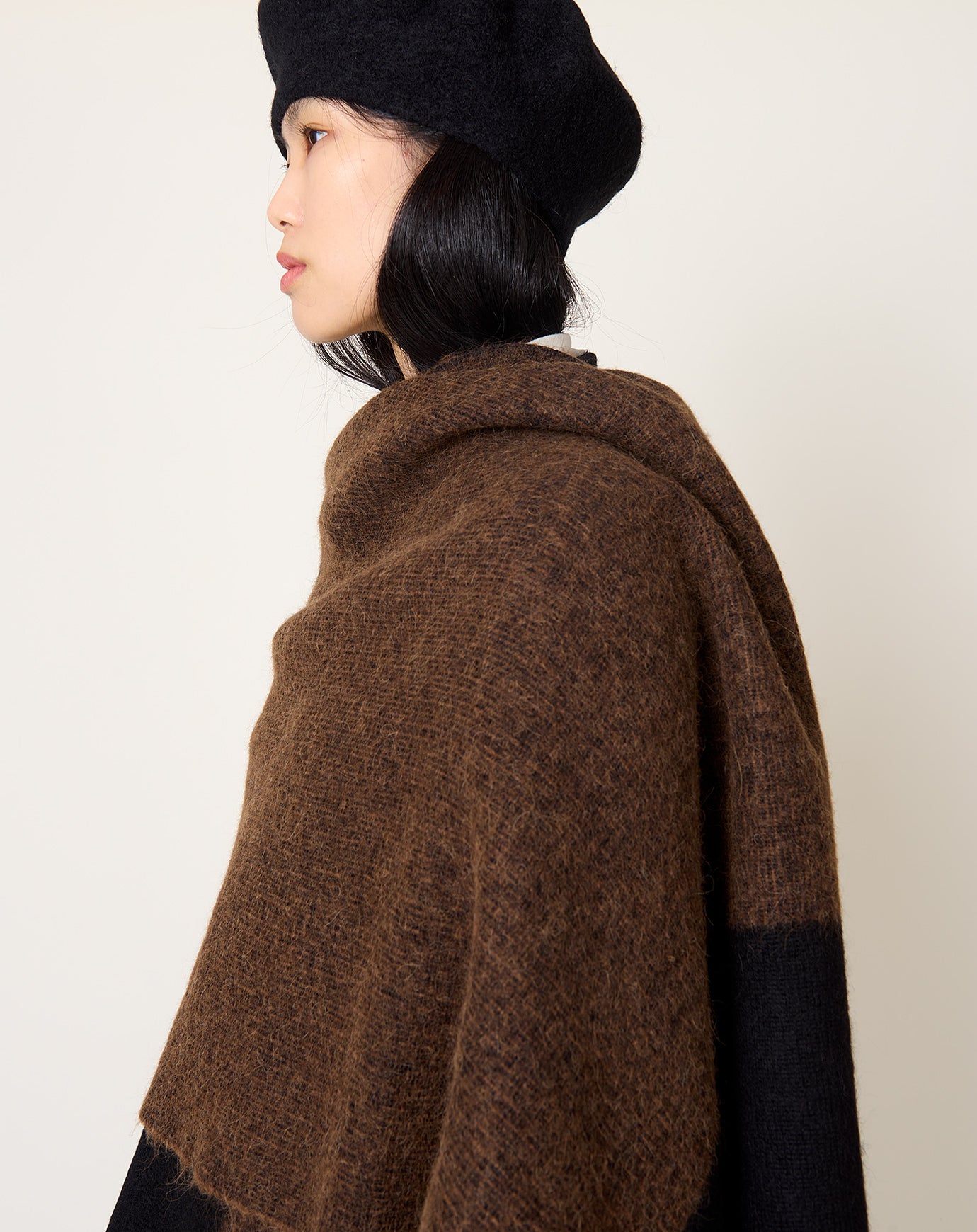 Lauren Manoogian Felt Beret in Black
