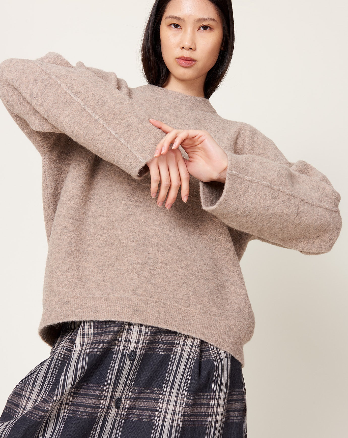 Lauren Manoogian Fleece Crewneck in Moth