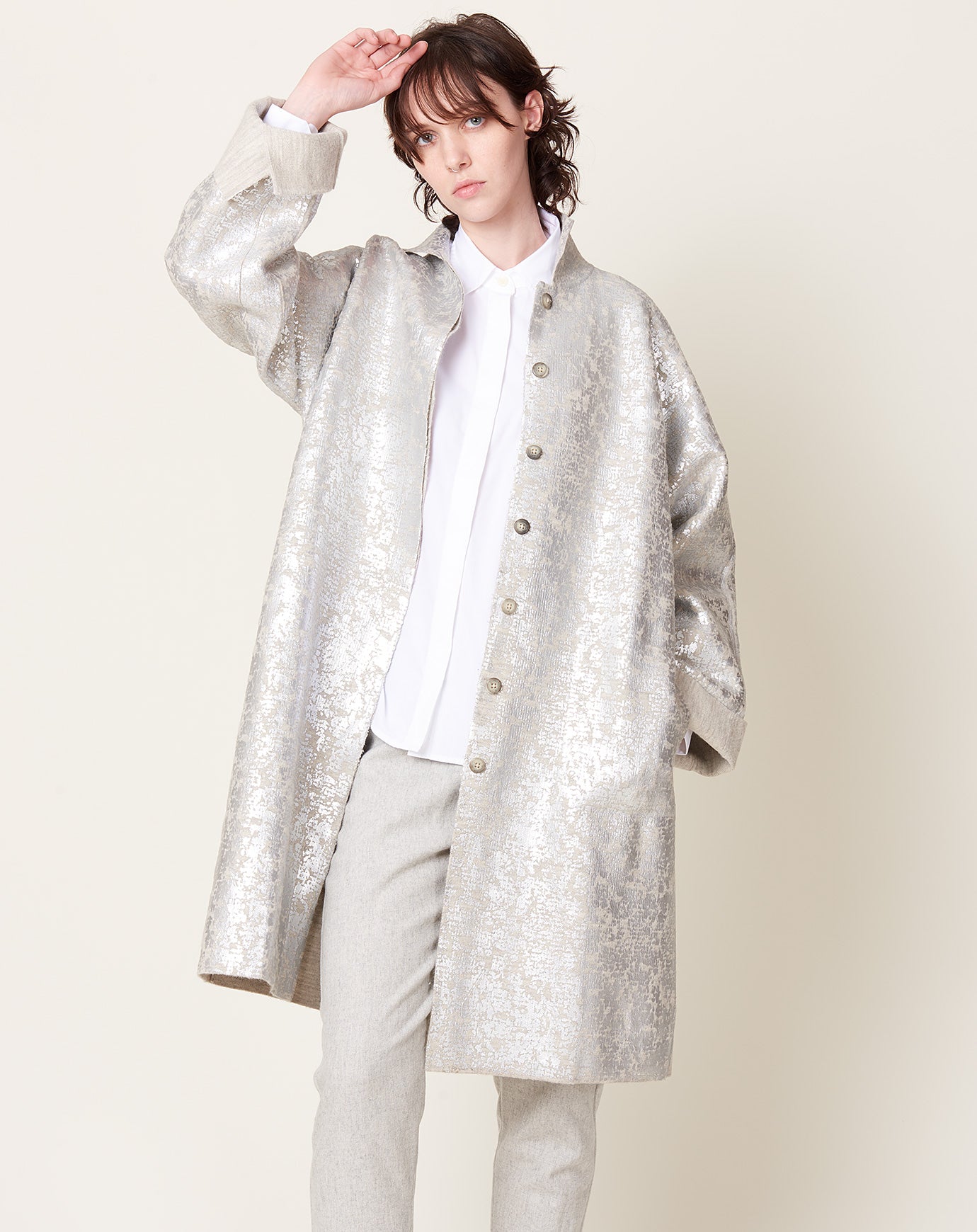 Lauren Manoogian Foil Car Coat