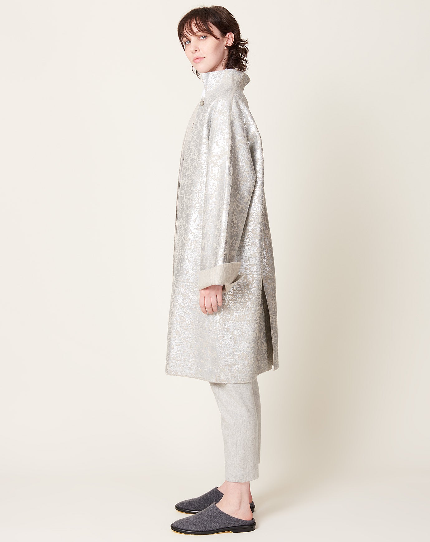 Lauren Manoogian Foil Car Coat