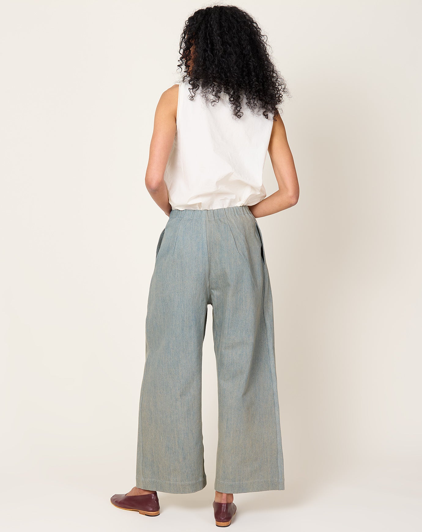 Lauren Manoogian Frame Trouser in Dirty Blue