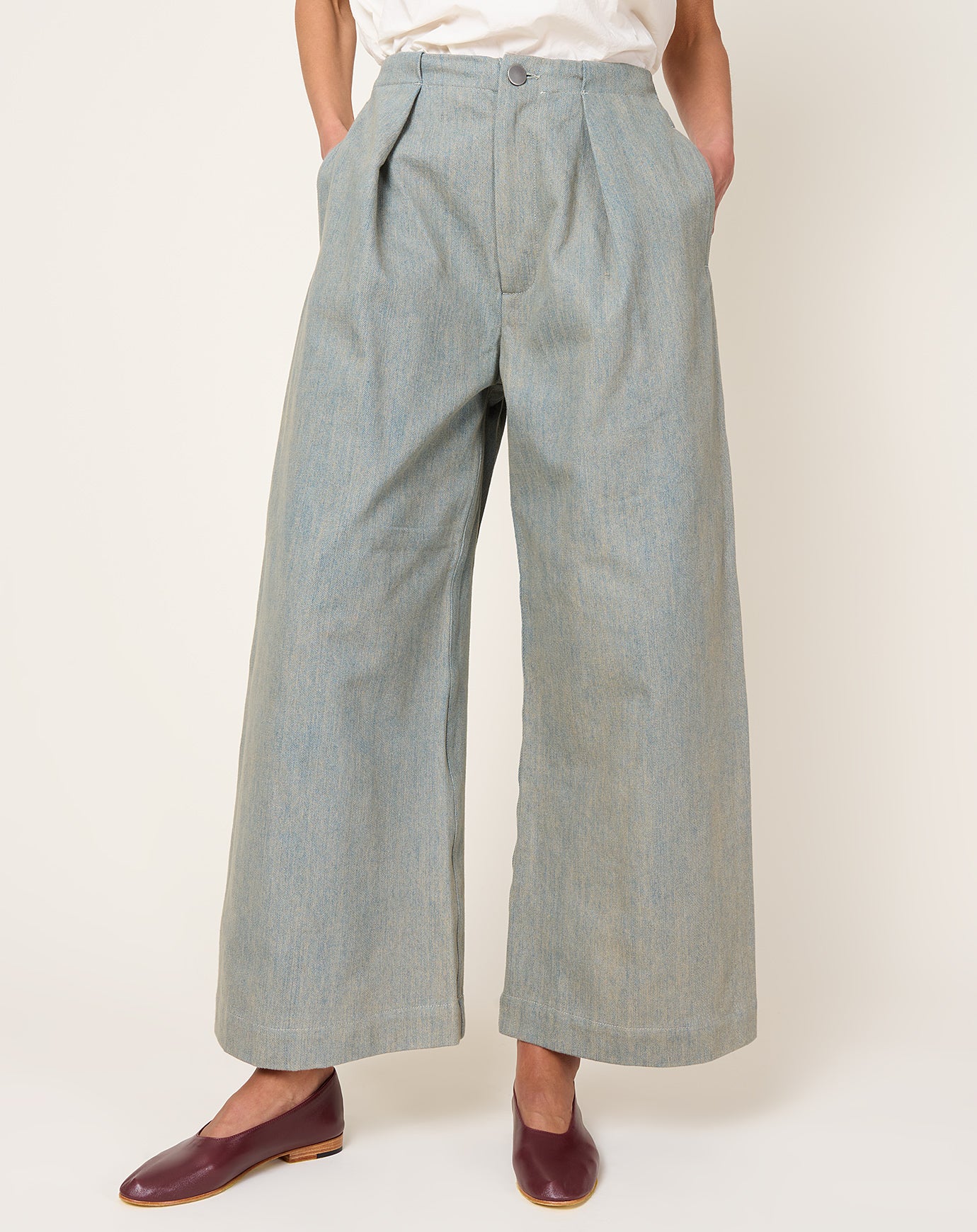 Lauren Manoogian Frame Trouser in Dirty Blue