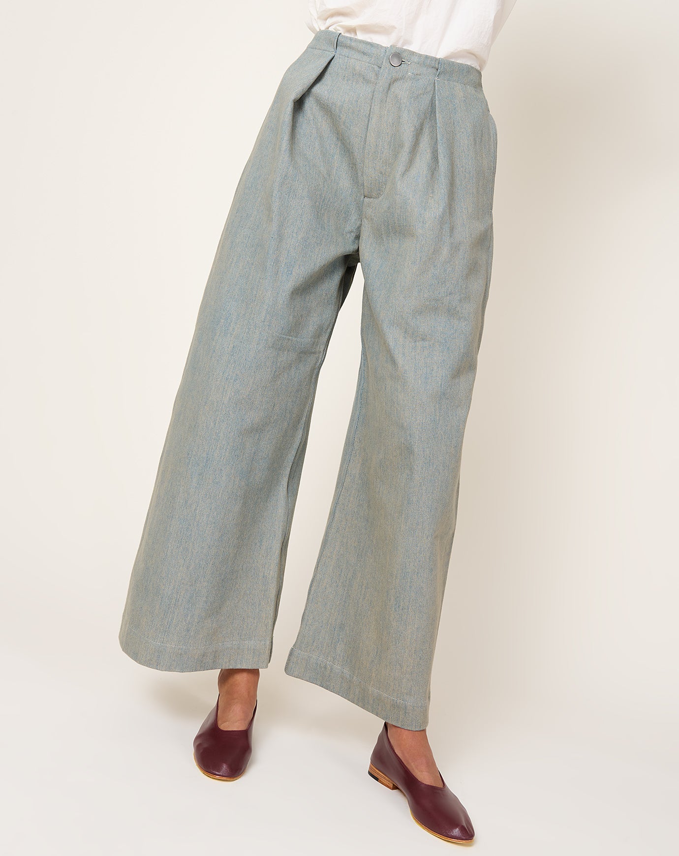 Lauren Manoogian Frame Trouser in Dirty Blue