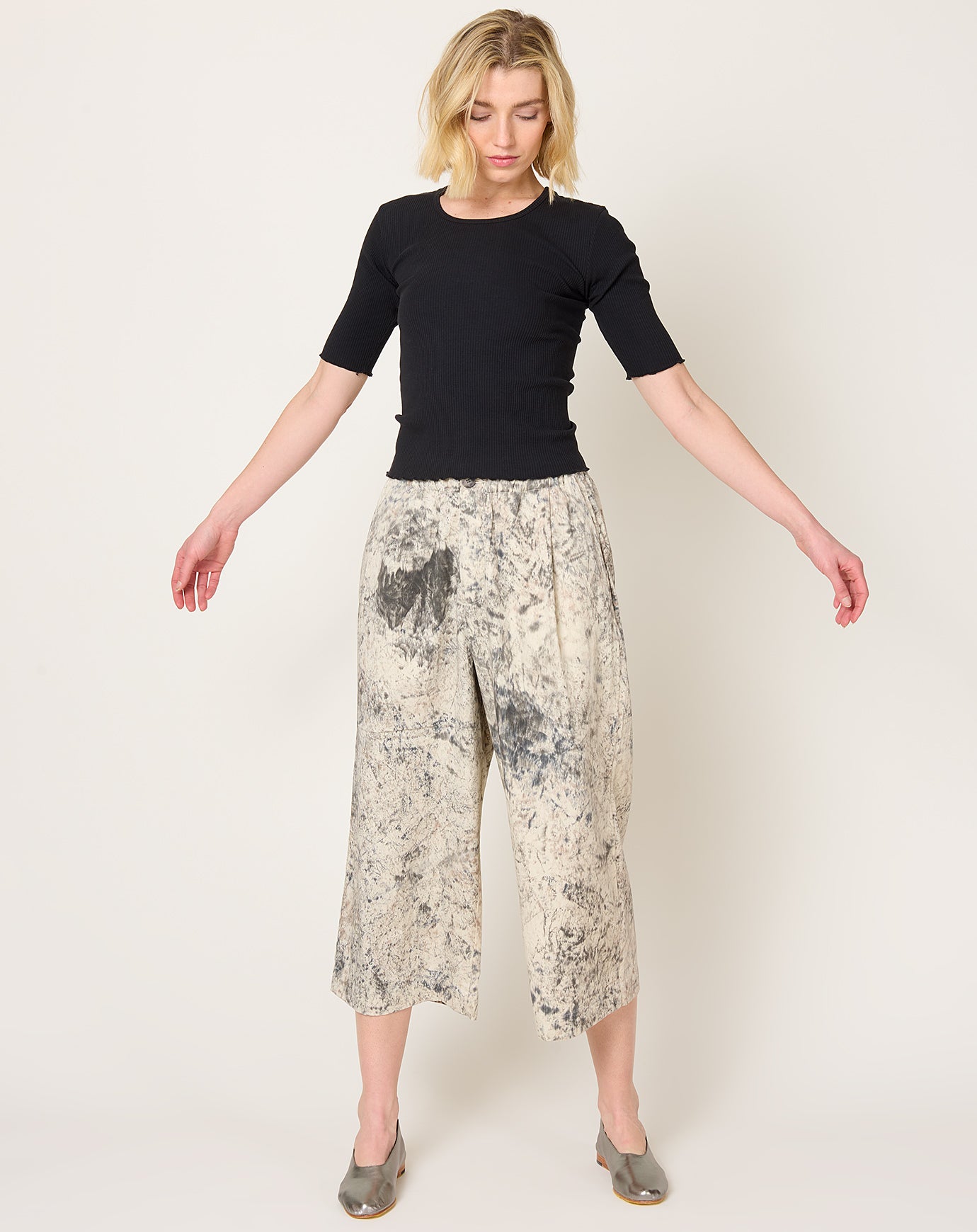 Lauren Manoogian Hand Paint Pants in Natural