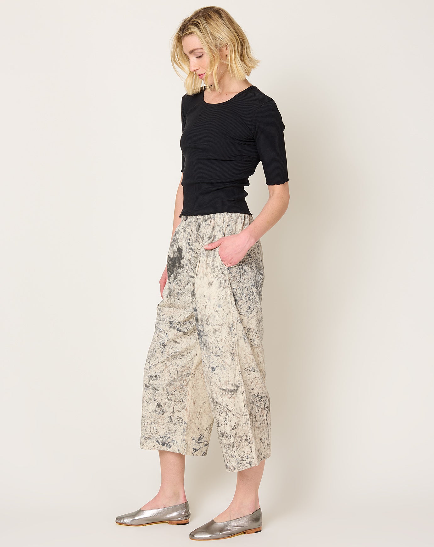 Lauren Manoogian Hand Paint Pants in Natural