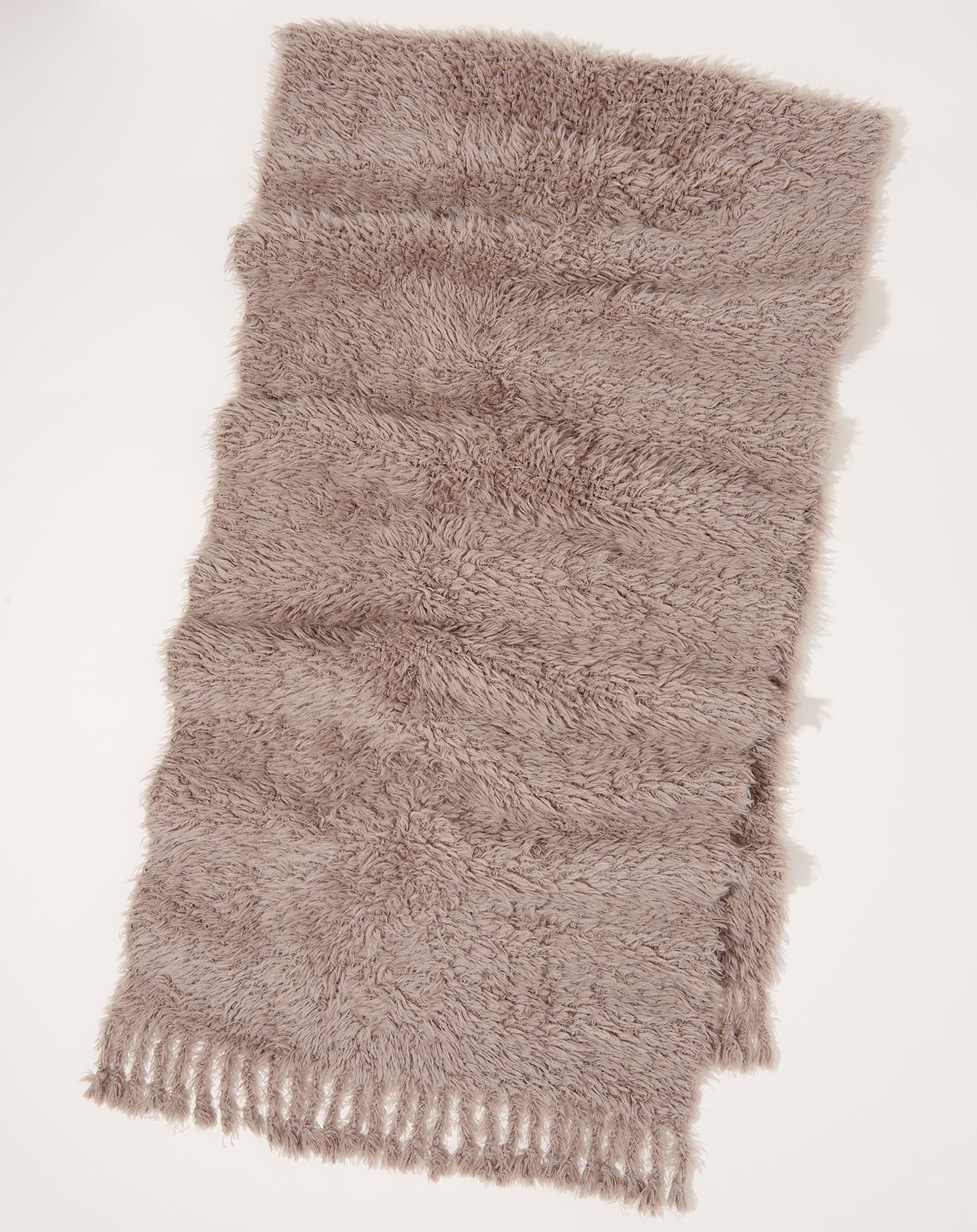 Lauren Manoogian Handwoven Fur Wrap in Taupe