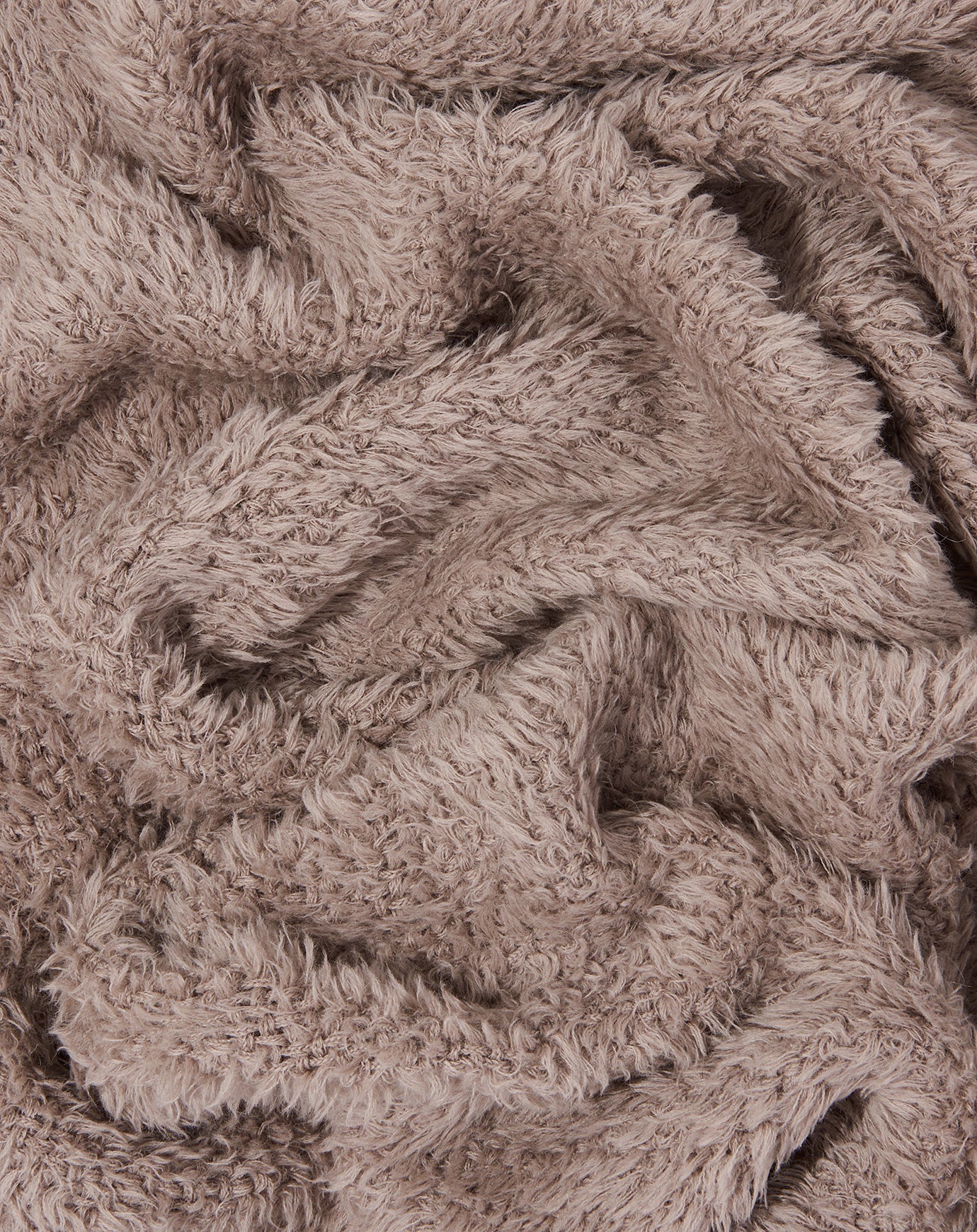 Lauren Manoogian Handwoven Fur Wrap in Taupe