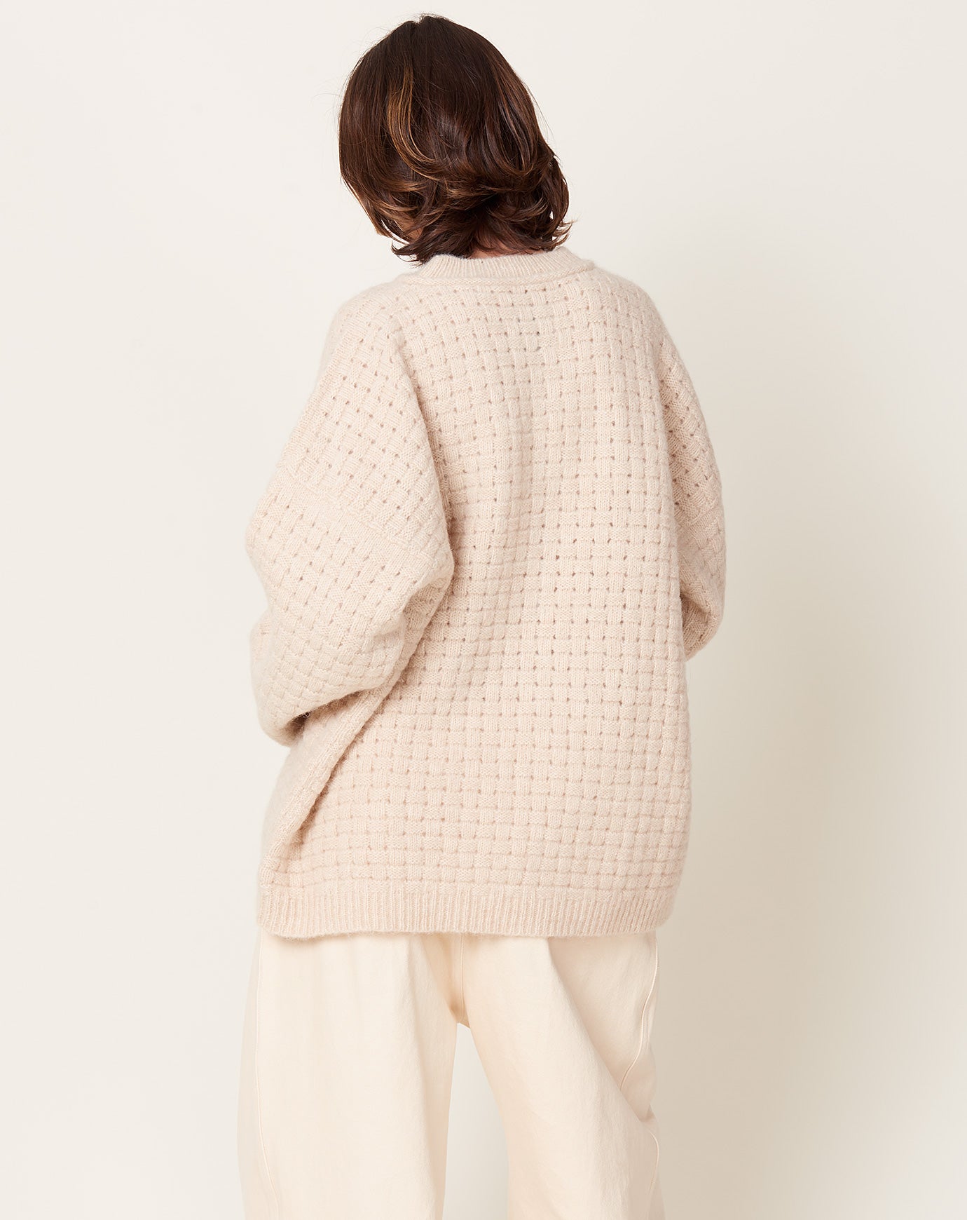 Lauren Manoogian Interlace Crewneck in Alabaster