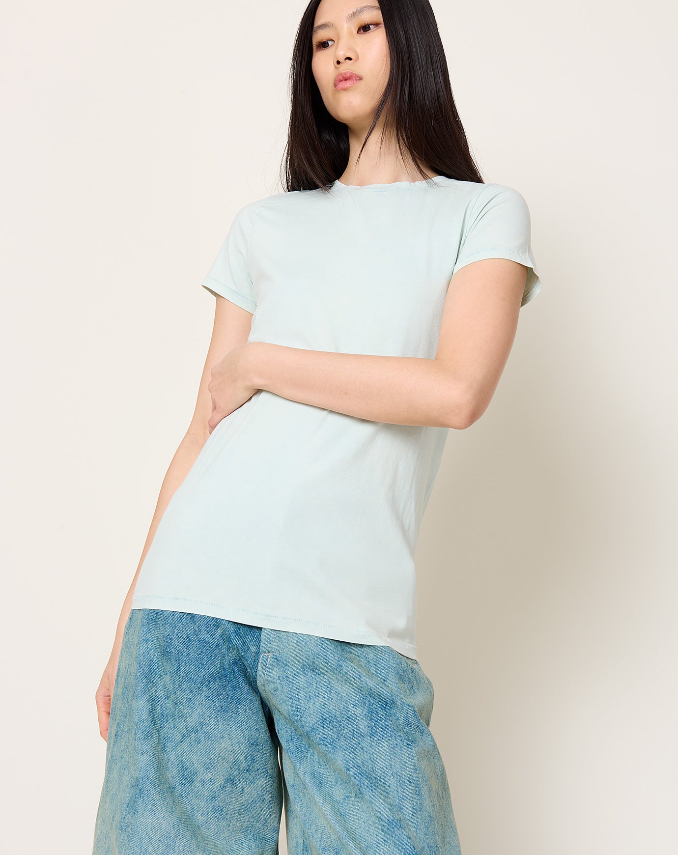 Lauren Manoogian Baby Bias Tee in Acid