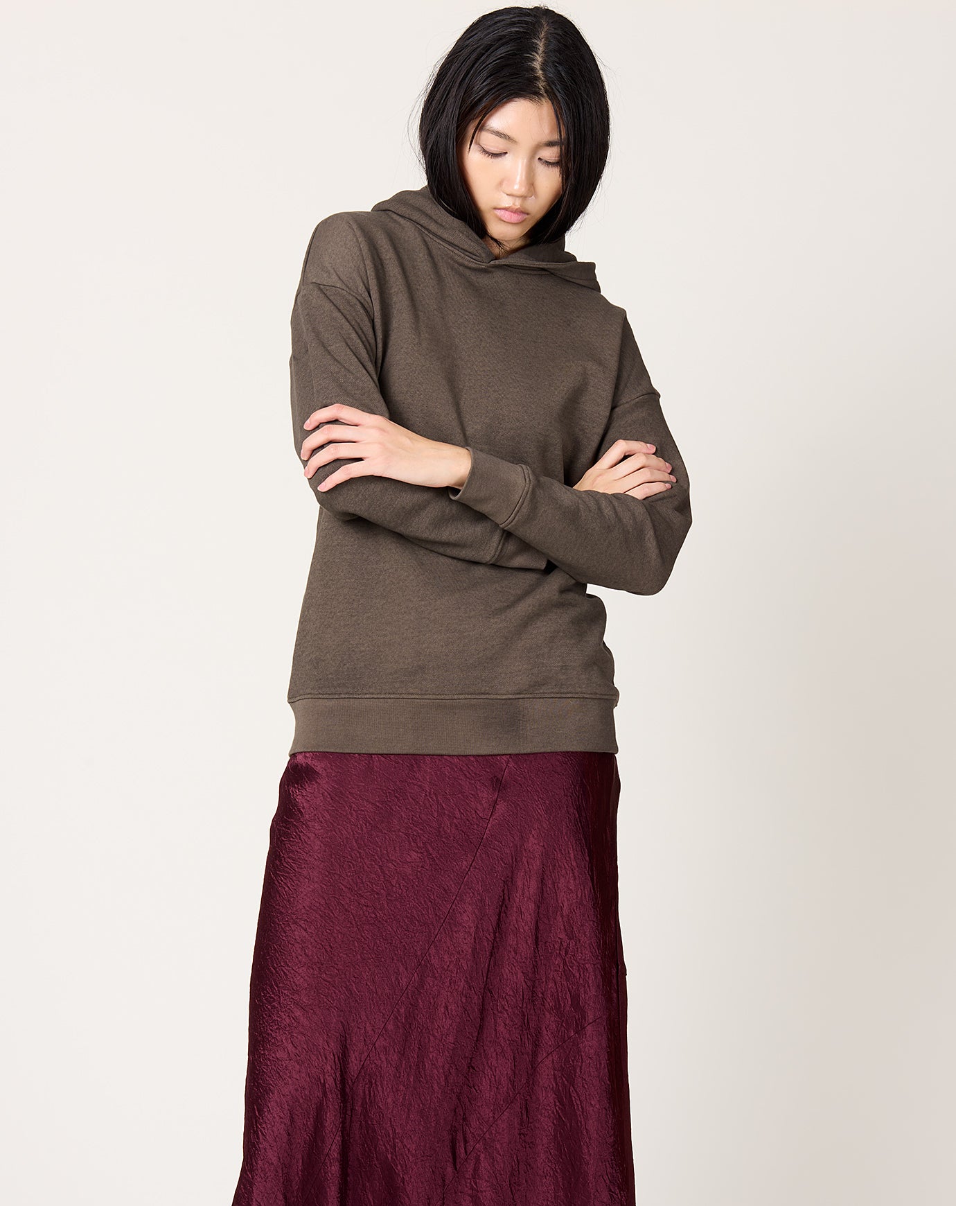 Lauren Manoogian Layer Hoodie in Painted Barnwood