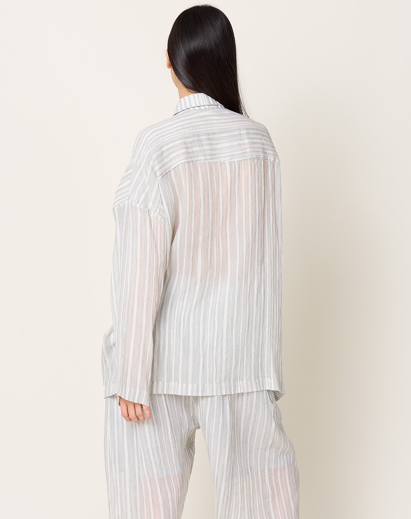 Lauren Manoogian Lines Shirt in Grey