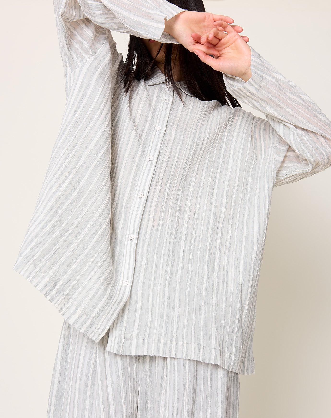 Lauren Manoogian Lines Shirt in Grey