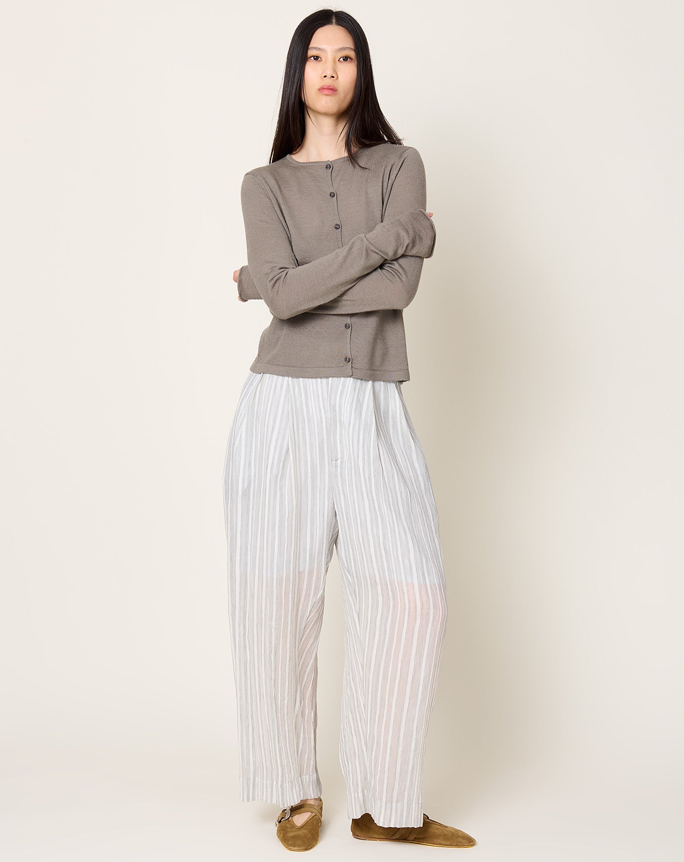 Lauren Manoogian Lines Trouser in Grey