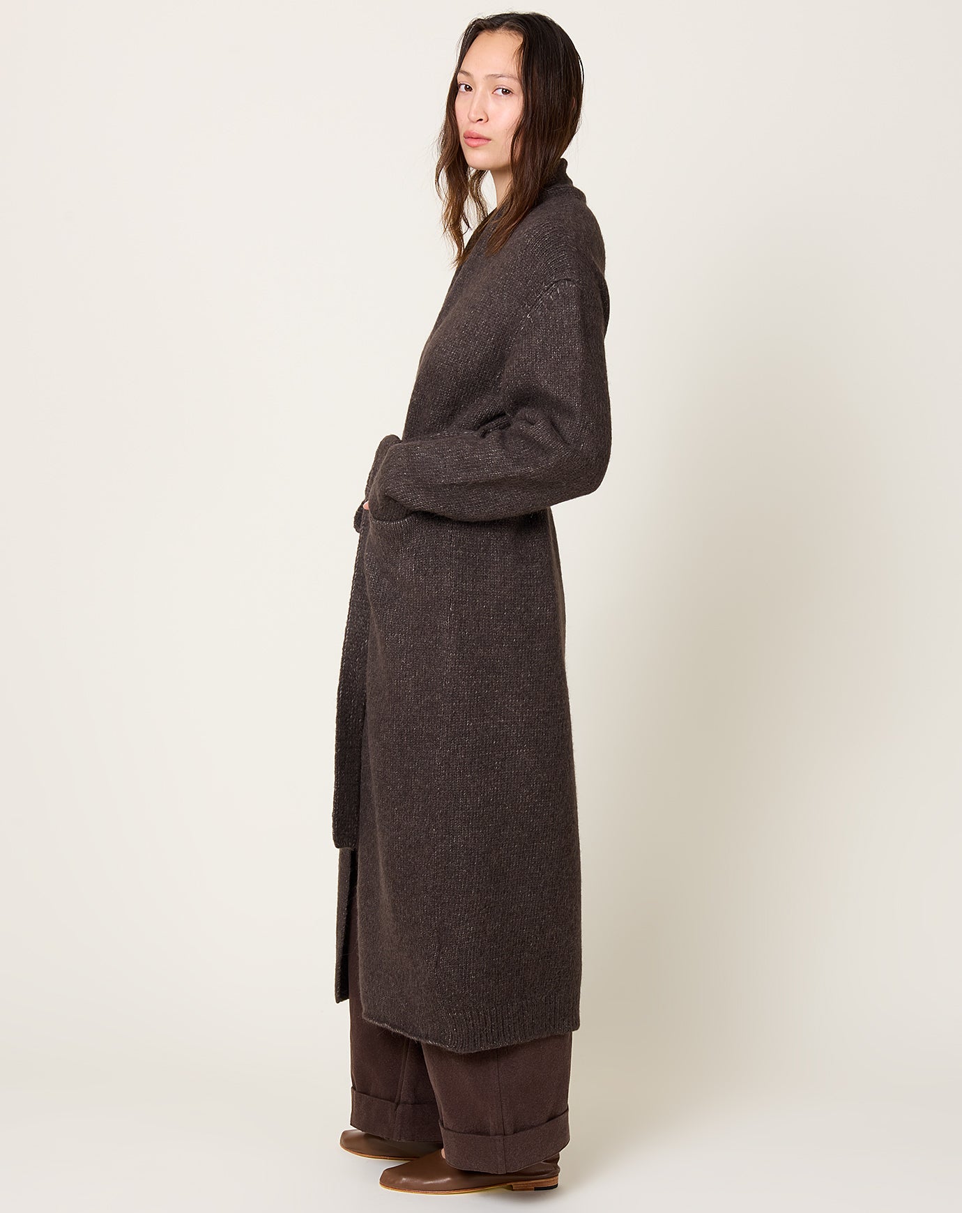 Lauren Manoogian Loft Robe Coat in Coal