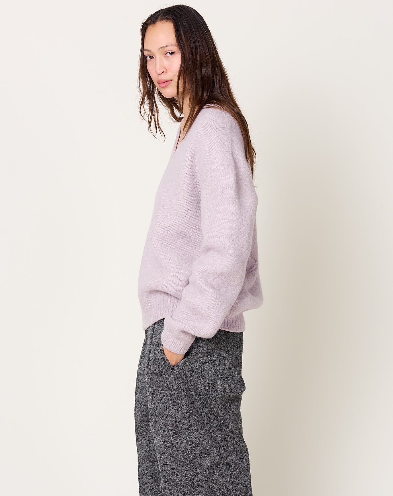 Lauren Manoogian Loft V Neck in Lavender