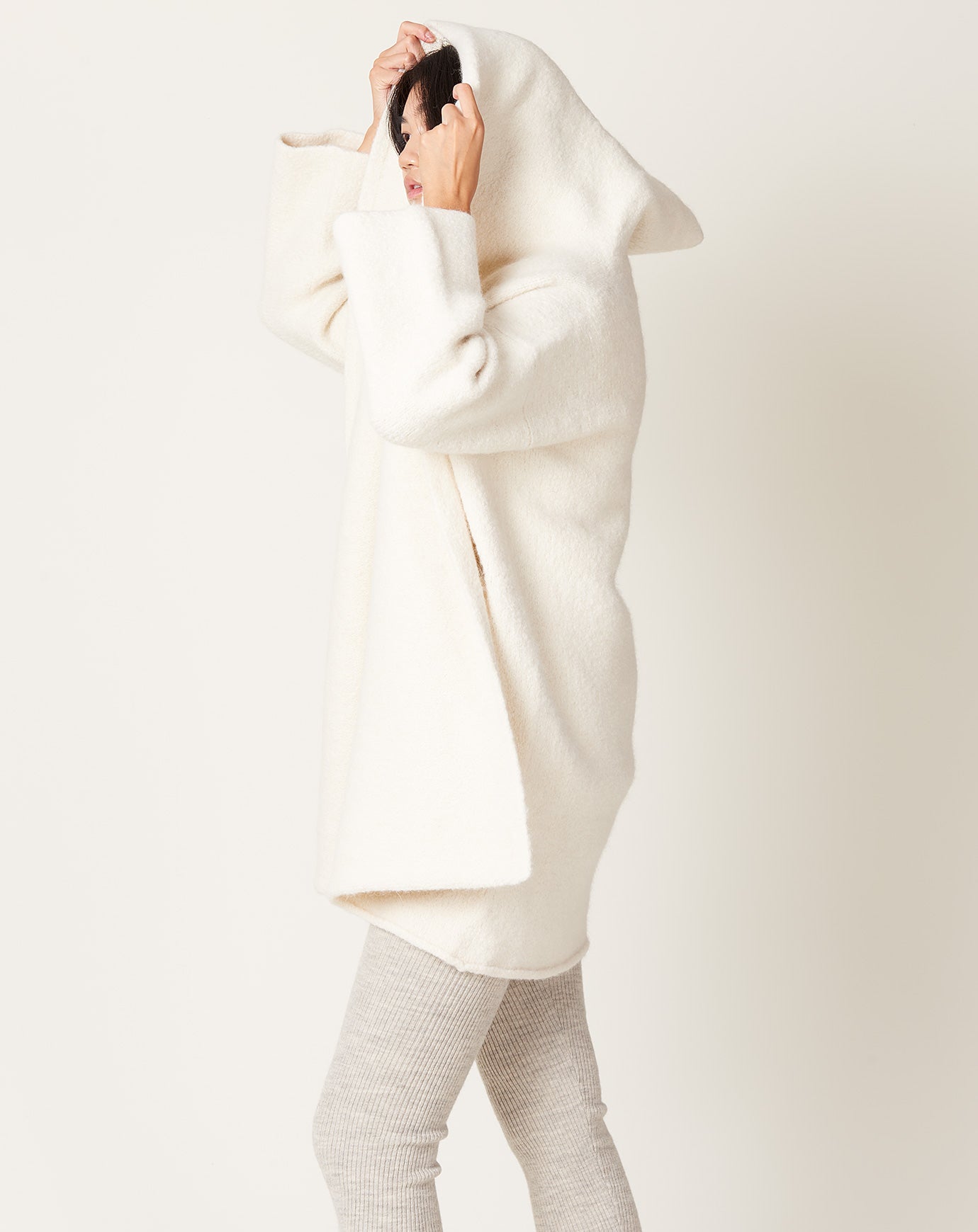 Lauren Manoogian Capote Coat in Raw White
