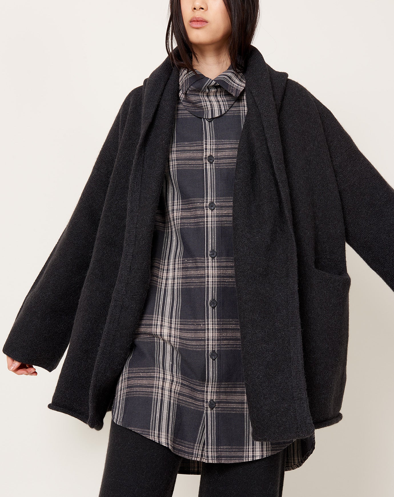 Lauren Manoogian Manta Coat in Ink