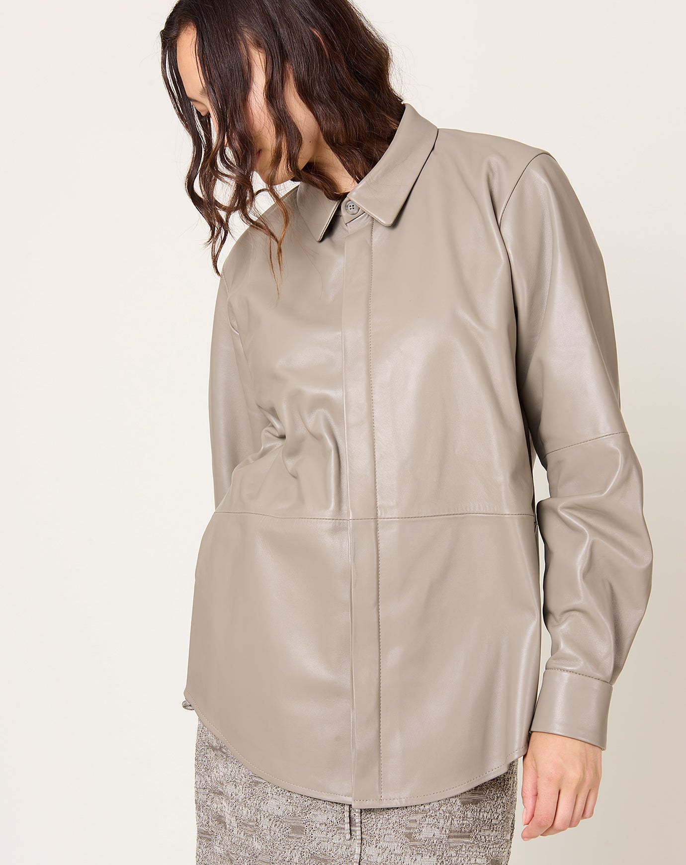 Lauren Manoogian Napa Shirt in Stone