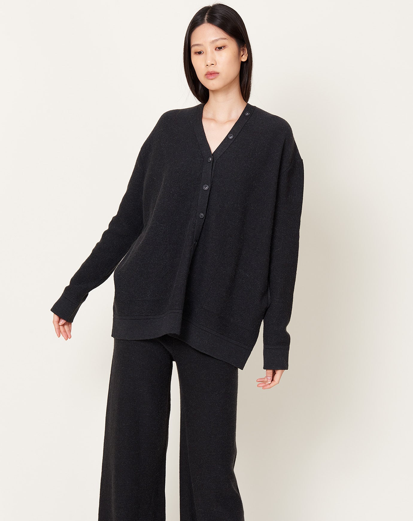 Lauren Manoogian New Button Cardigan in Ink