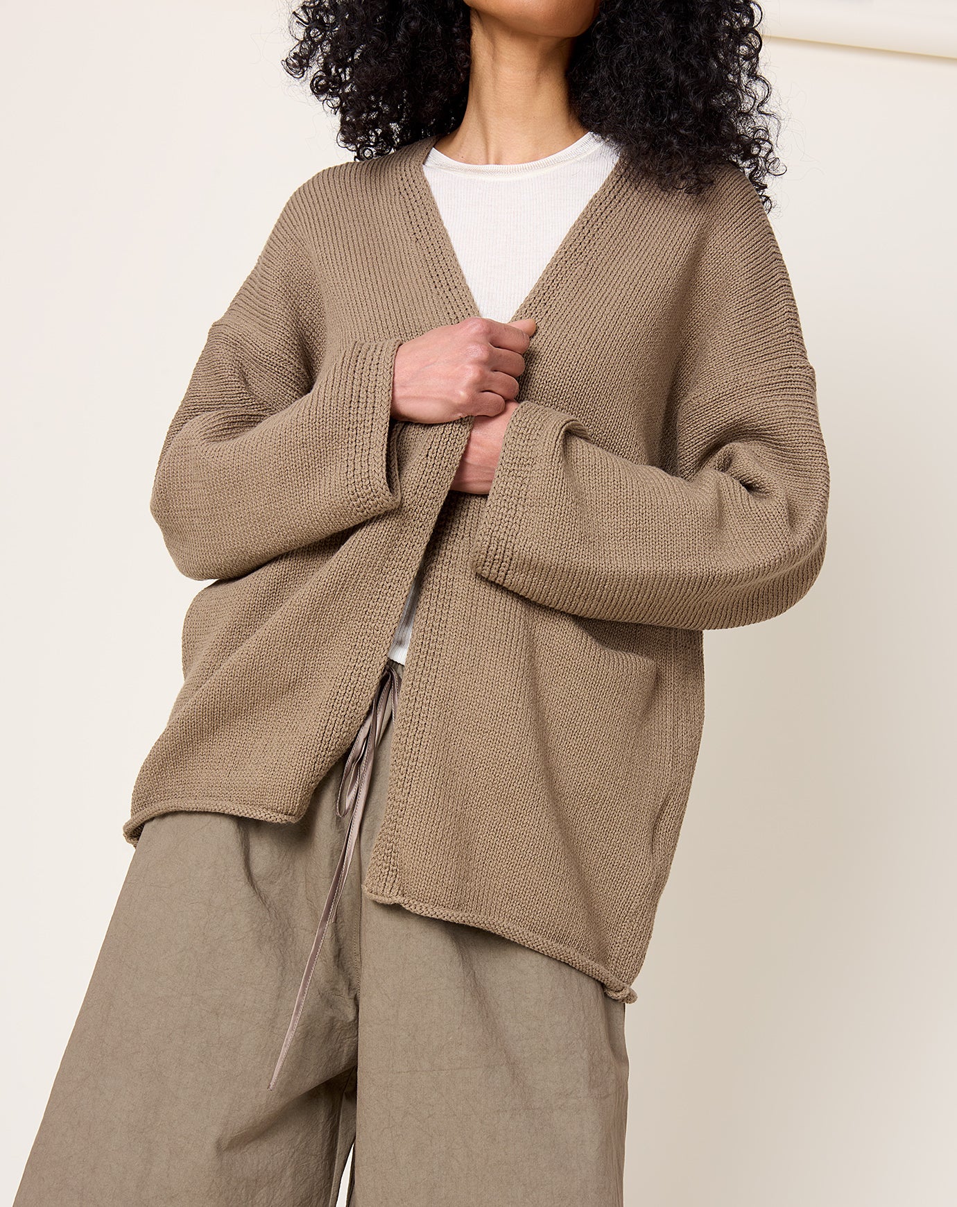 Lauren Manoogian Open Cardigan in Earth