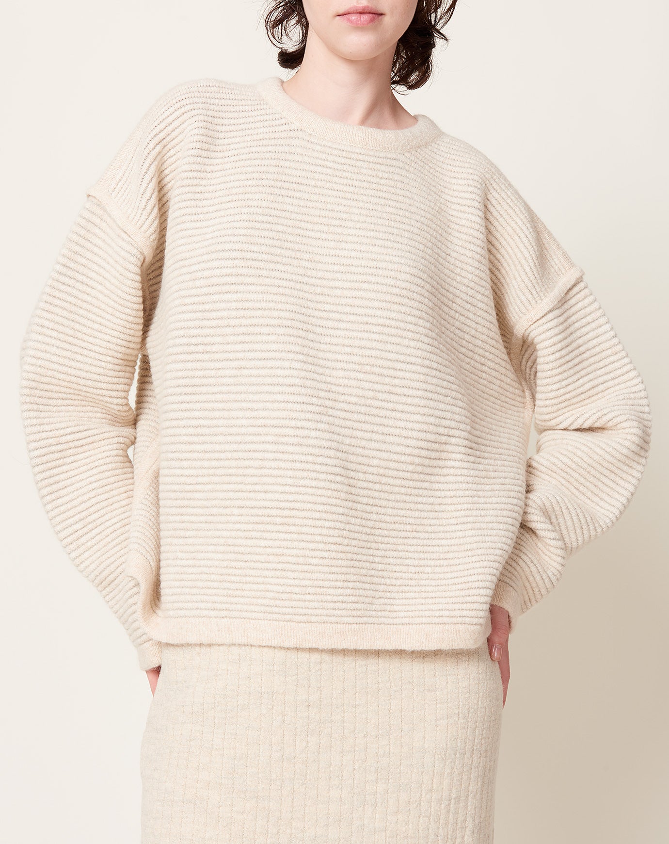 Lauren Manoogian Ottoman Crewneck in Alabaster & Carrara